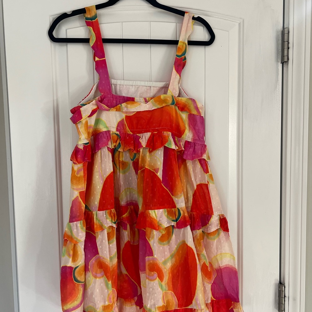 FARM Rio Multicolor Floral Mini Dress — Pink, Orange, Green - Picture 4 of 5